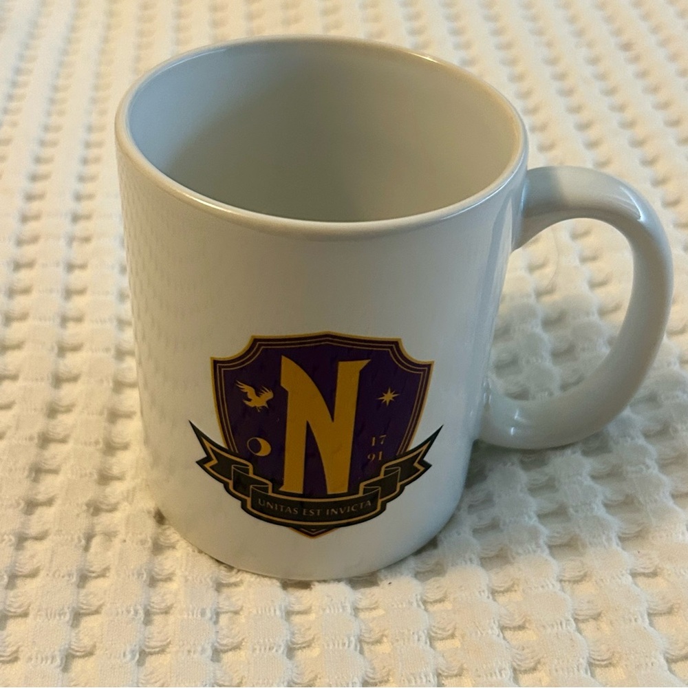 Wednesday Addams White Nevermore Academy Mug